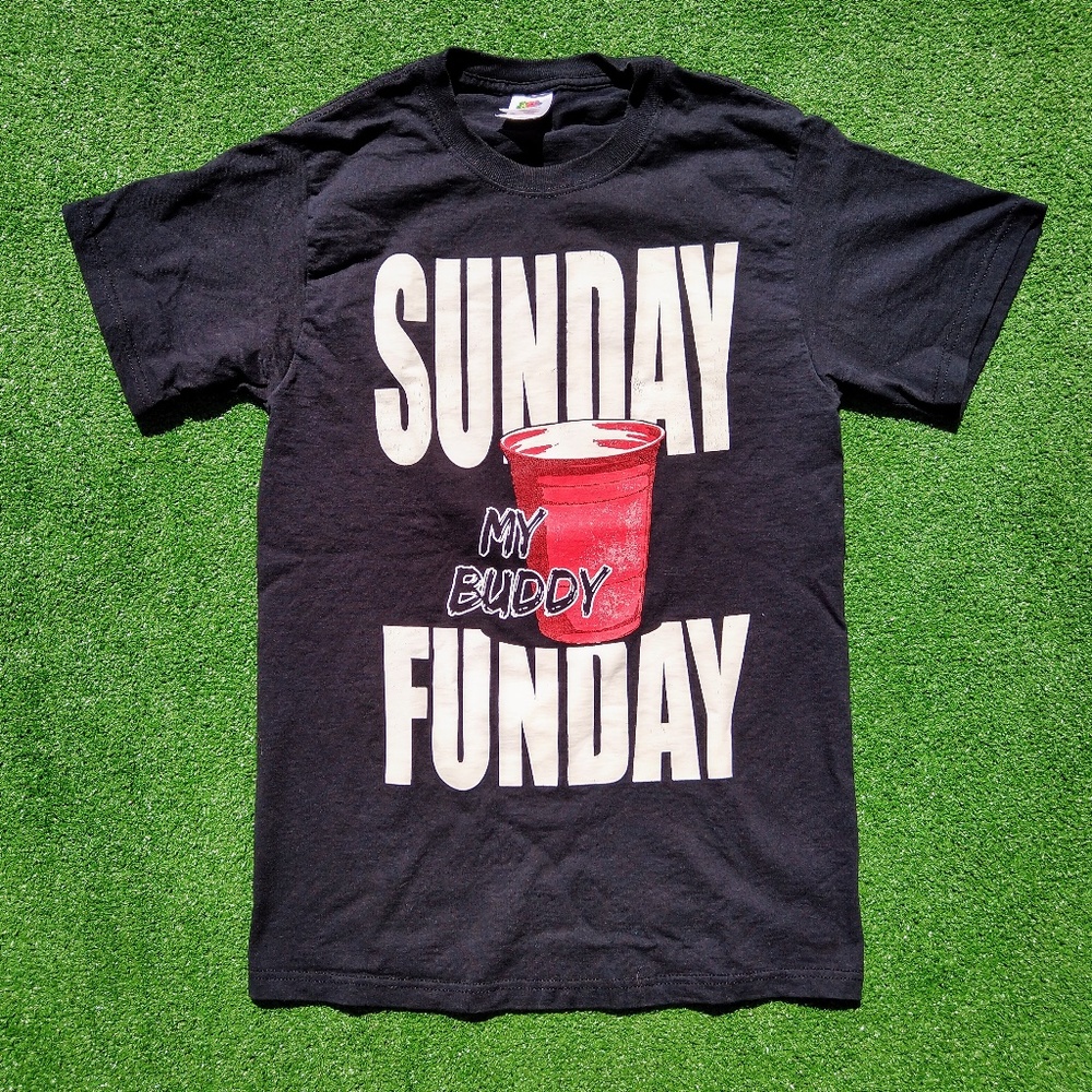 Sunday Funday Jersey Shore My Buddy Red Party Plastic Cup Pre-owned Small Shirt